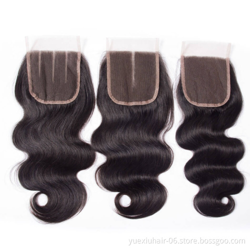 4*4 HD lace closure Remy Hair Brazilian 100% Human Hair closure